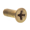 Prime-Line Machine Screw, Flat Head, Phillip Drive #8-32 X 1/2in Solid Brass 100PK 9000724